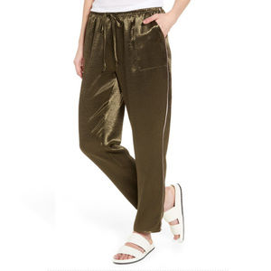 Love, Fire Satin Track Joggers Pants